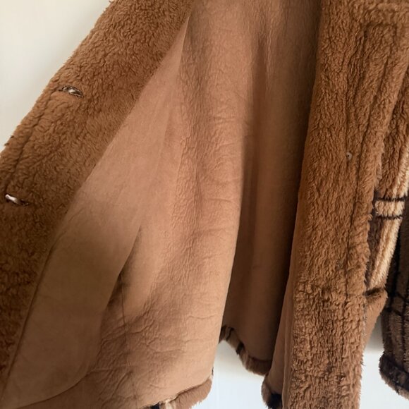 Doen Heirloom Easton Sherpa Jacket Coat Sz M RARE - Picture 7 of 16